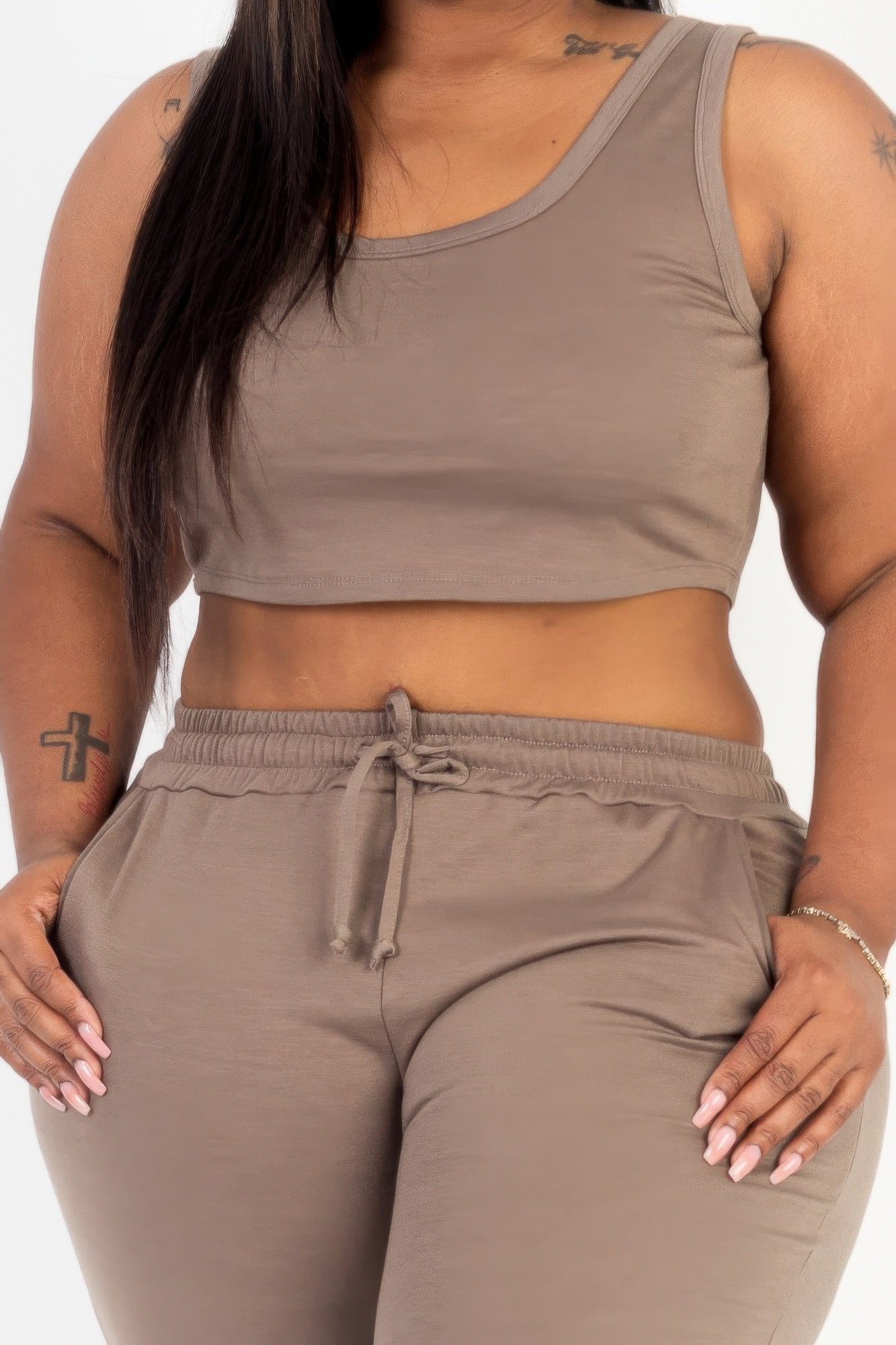 Plus Size French Terry Loungewear Set