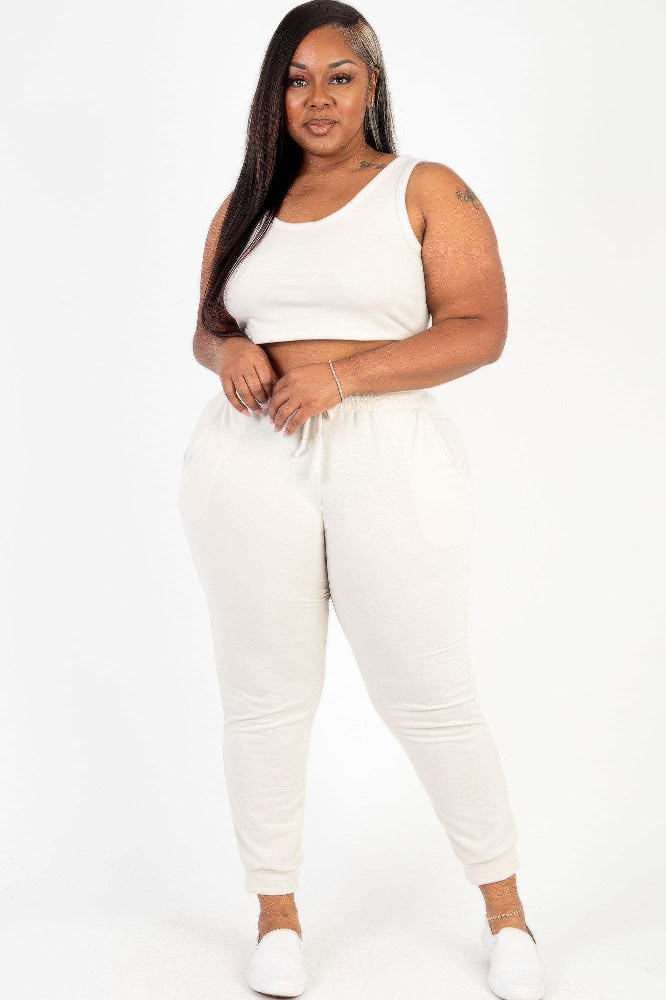 Plus Size French Terry Loungewear Set