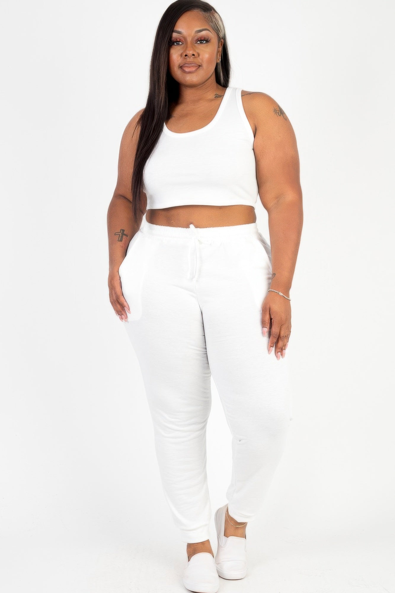 Plus Size French Terry Loungewear Set