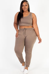 Plus Size French Terry Loungewear Set
