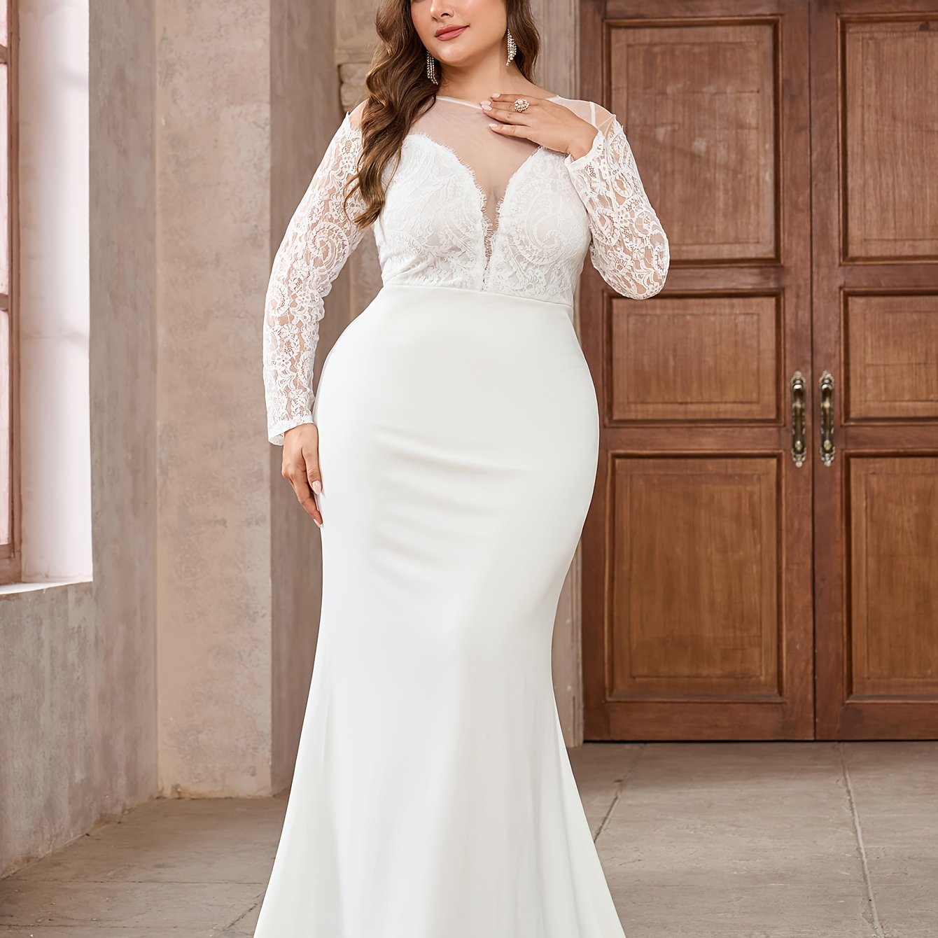 Plus Size Elegant Bridal Gown