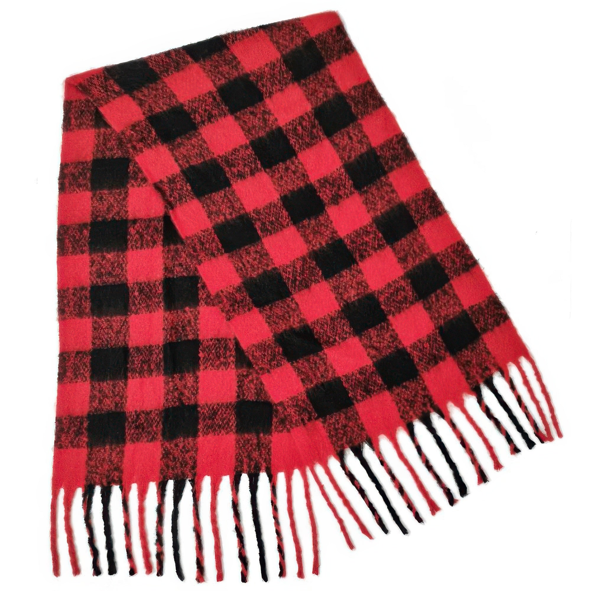 Plus Size Buffalo Plaid Scarf