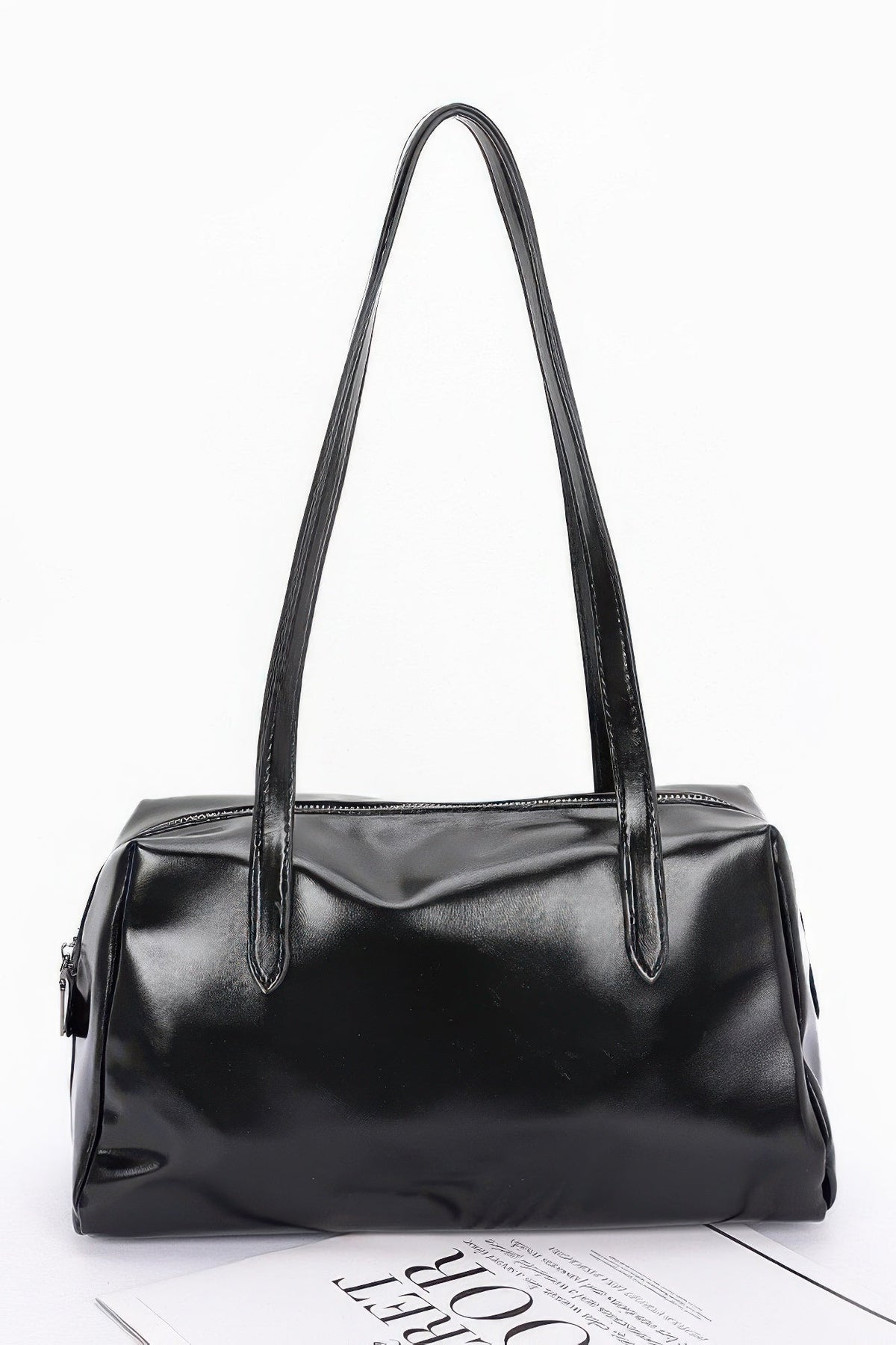 Plus Size Faux Leather Sport Bag