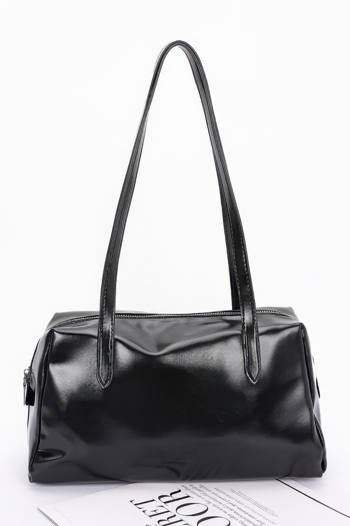 Plus Size Faux Leather Sport Bag