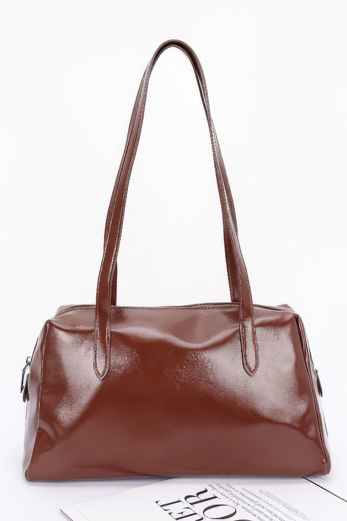 Plus Size Faux Leather Sport Bag