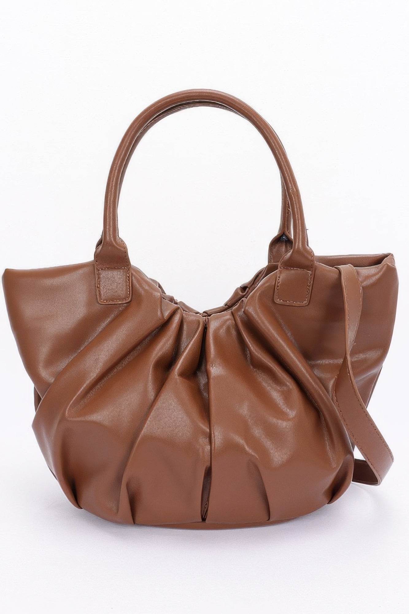 Plus Size Faux Leather Tote Bag