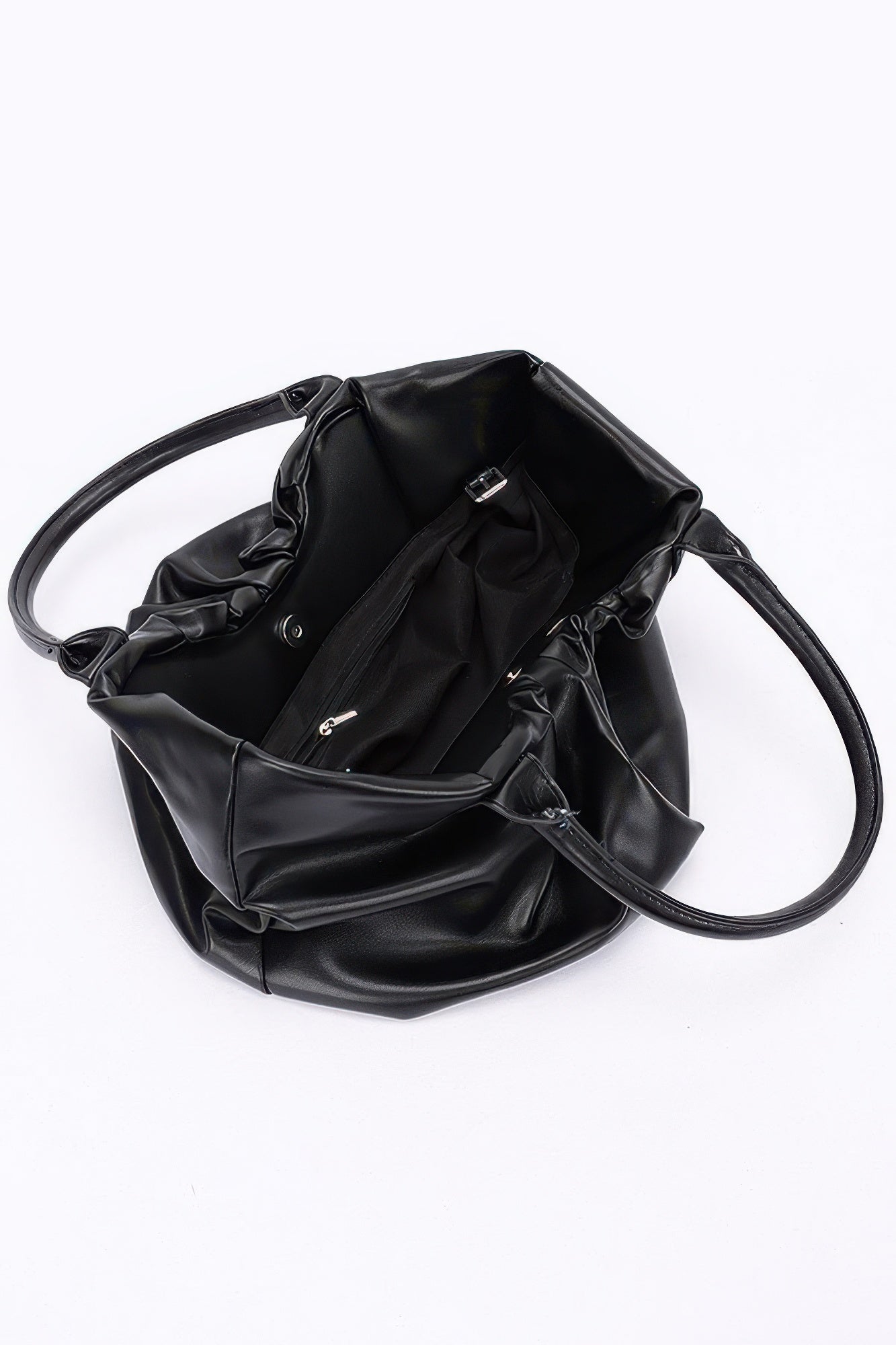 Plus Size Faux Leather Tote Bag