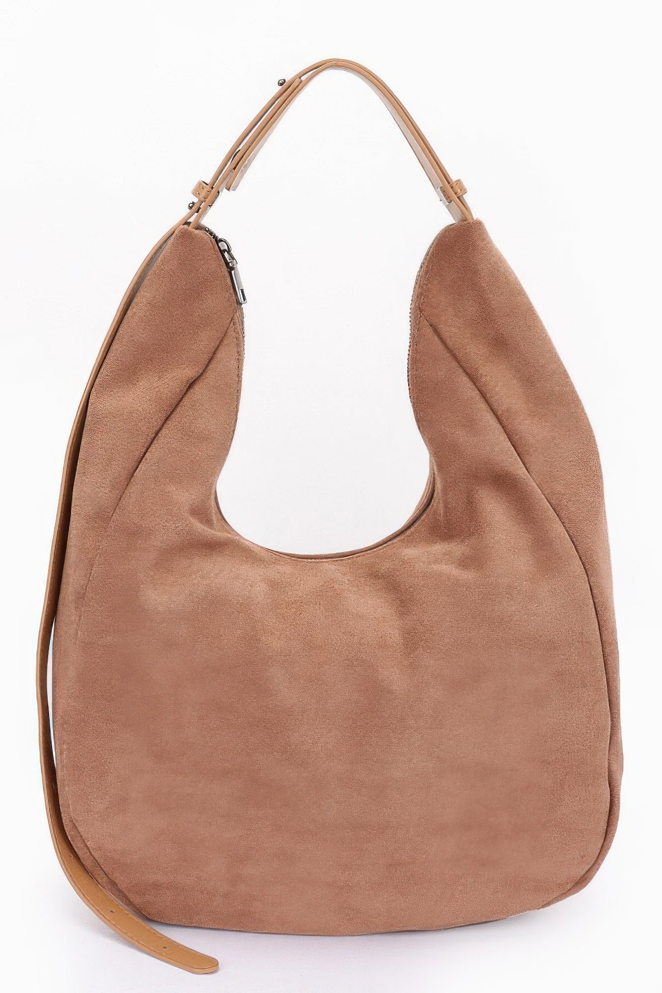 Plus Size Faux Suede Bindle Bag
