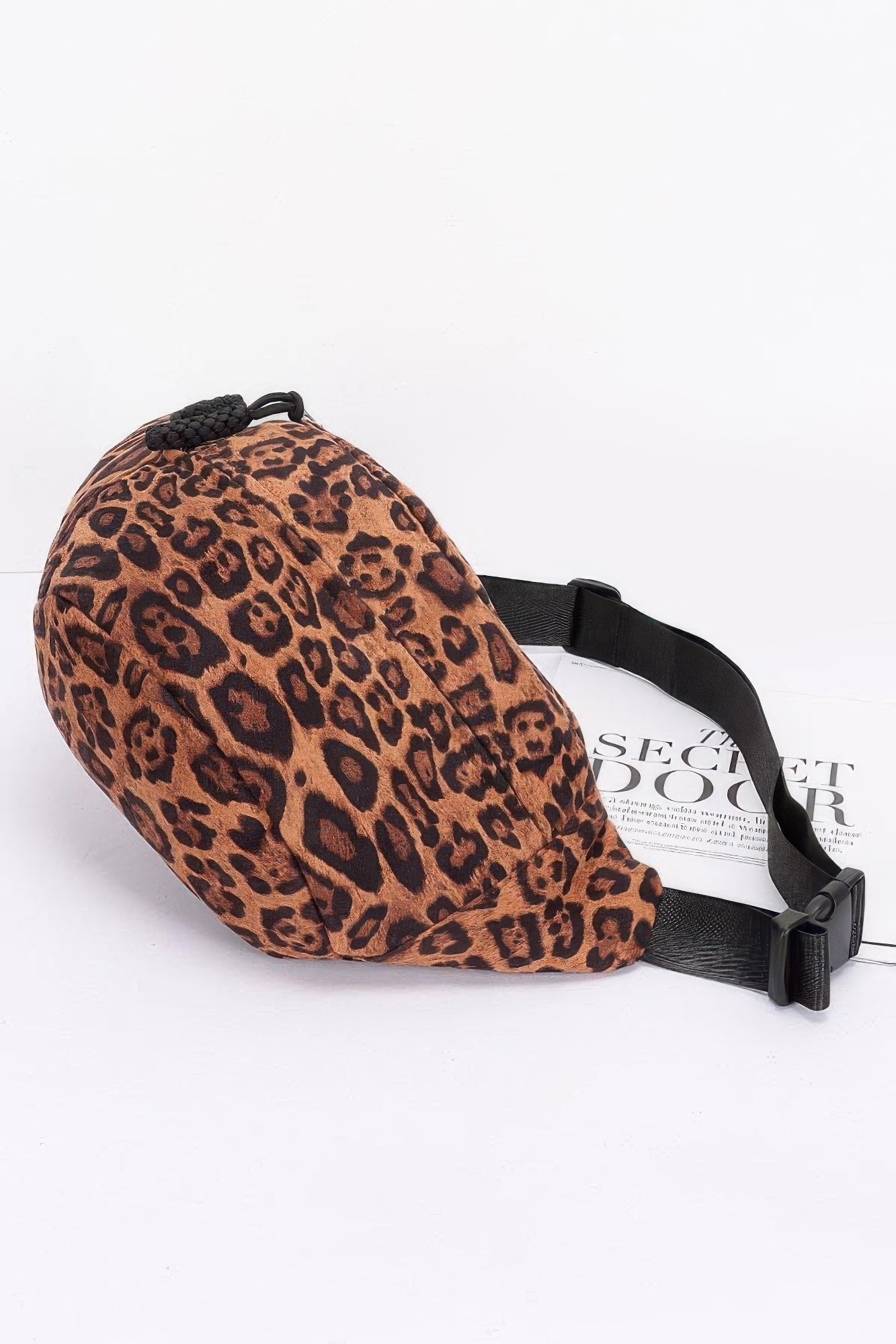 Plus Size Faux Suede Leopard Crossbody Bag