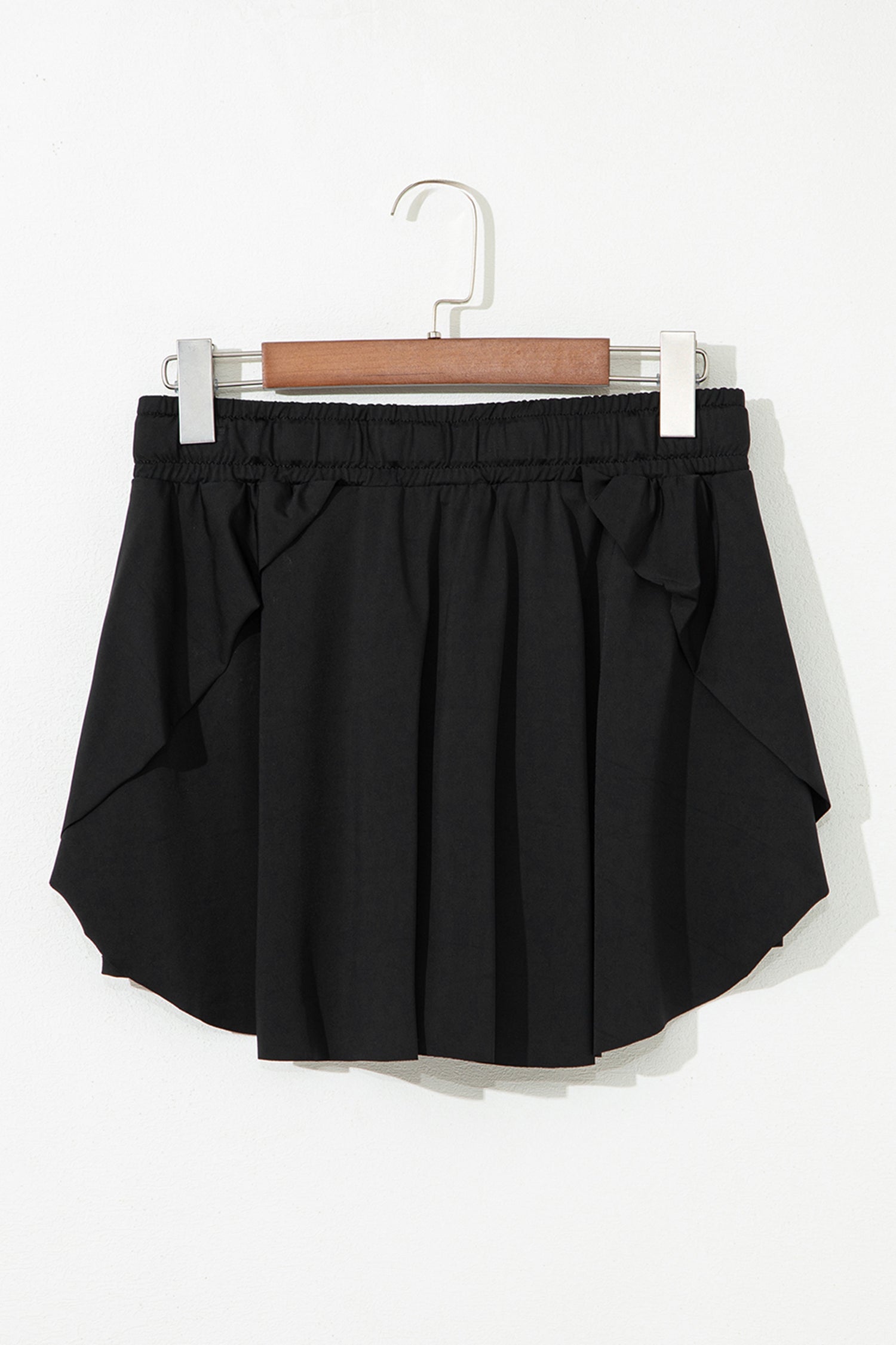 Plus Size Drawstring Waist Flared Tennis Skort