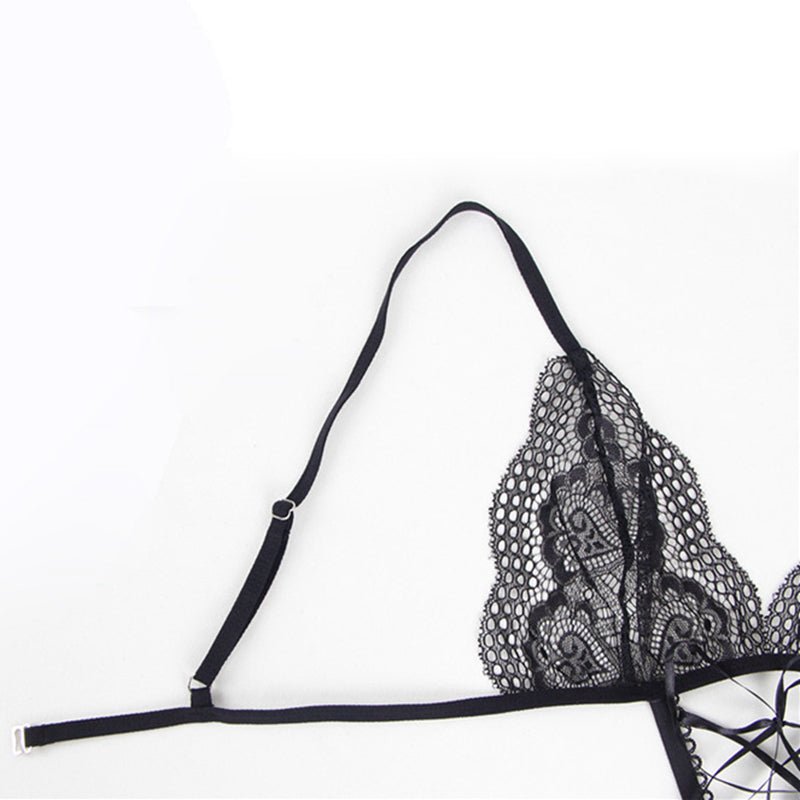 Plus Size Lace One-Piece Erotic Lingerie Set