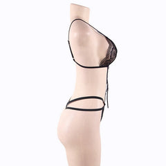 Plus Size Lace One-Piece Erotic Lingerie Set